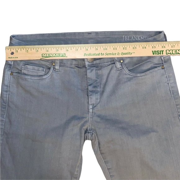 blank nyc silver gray womens denim jeans straight leg size 29 - Picture 6 of 9